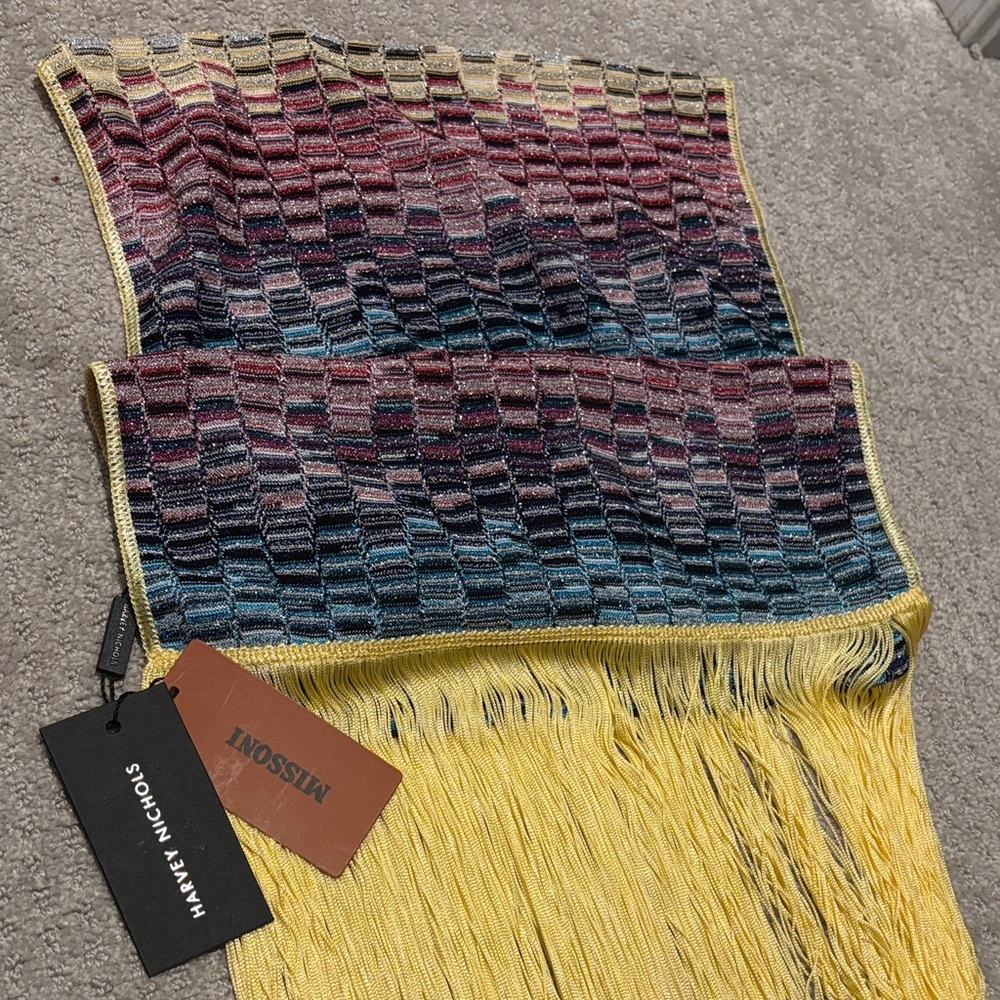 Missoni multi color fringe Scarf